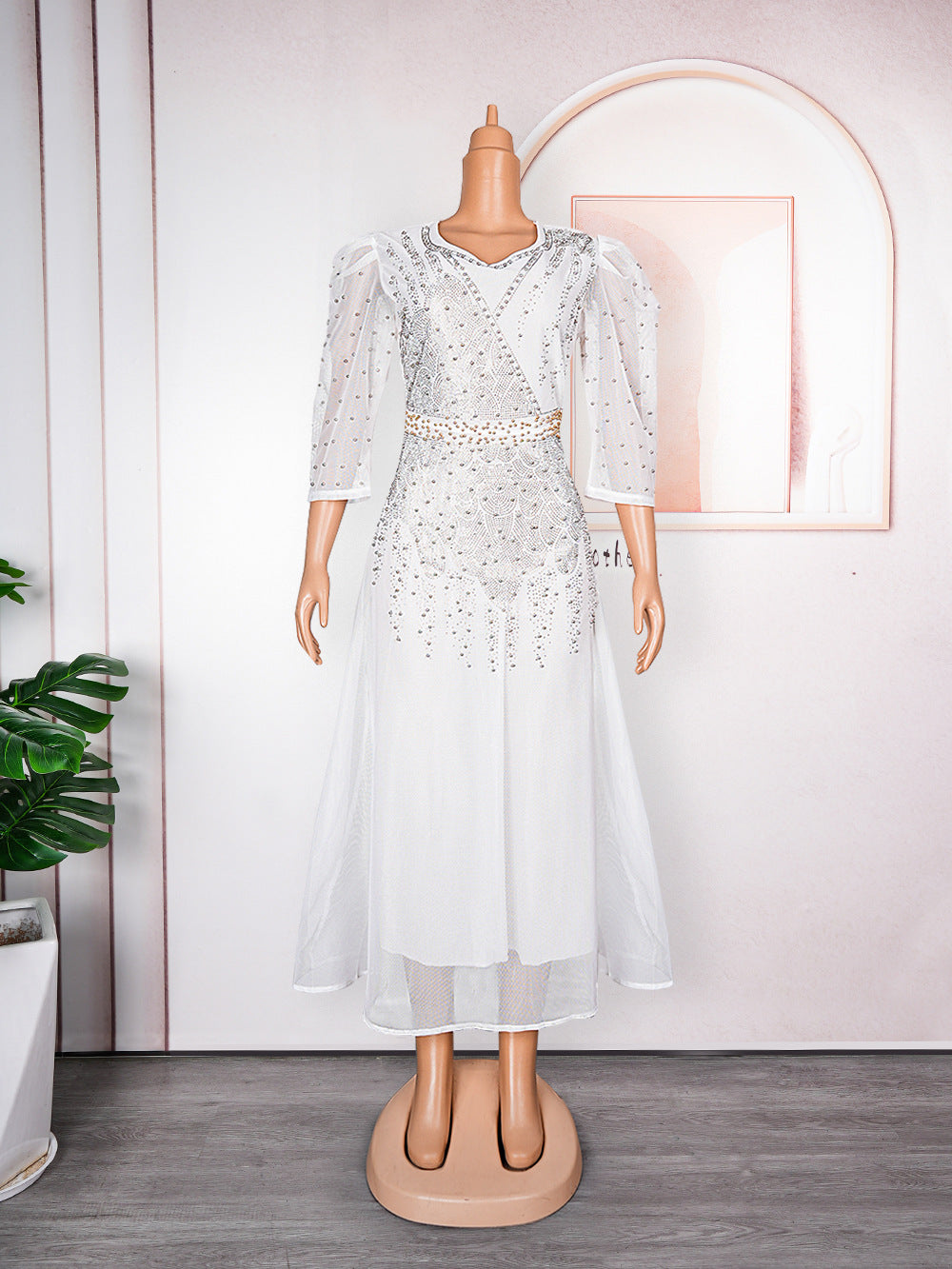 Plus-Size Chiffon A-Line Evening Dress