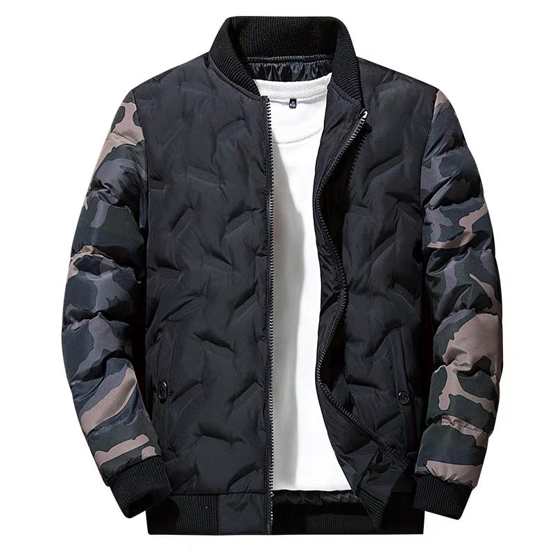 Men's Winter Coat 2019 - Warm Camouflage Baseball Jacket