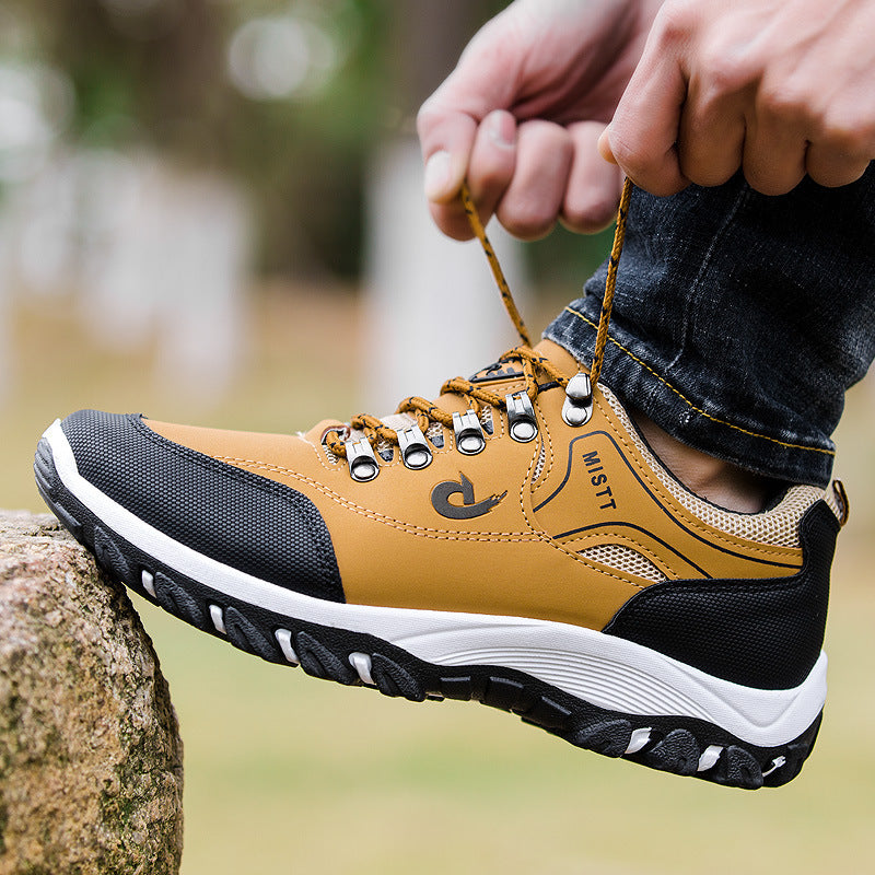 Men’s Low-Top Casual Shoes – Black, Khaki or Green