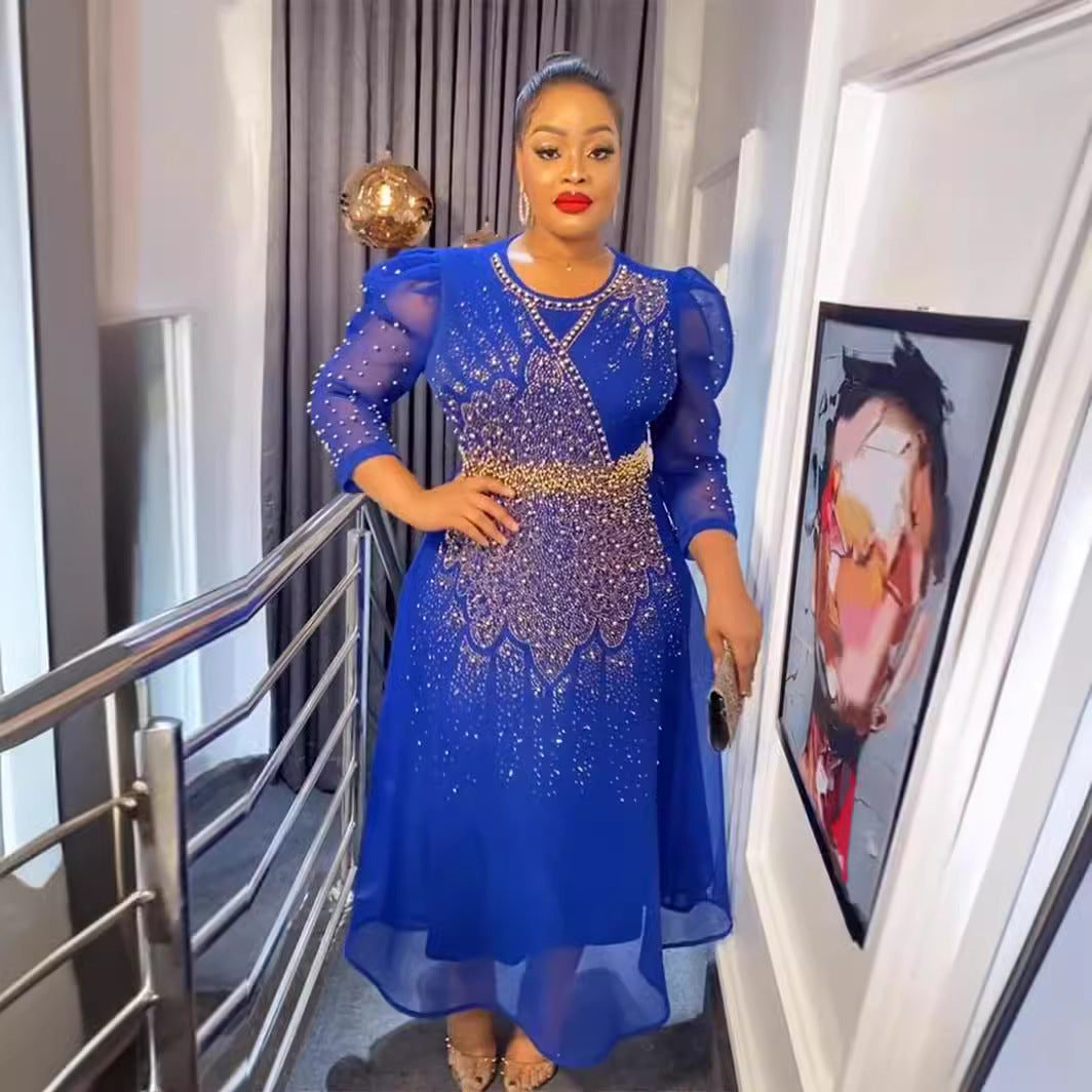 Plus-Size Chiffon A-Line Evening Dress