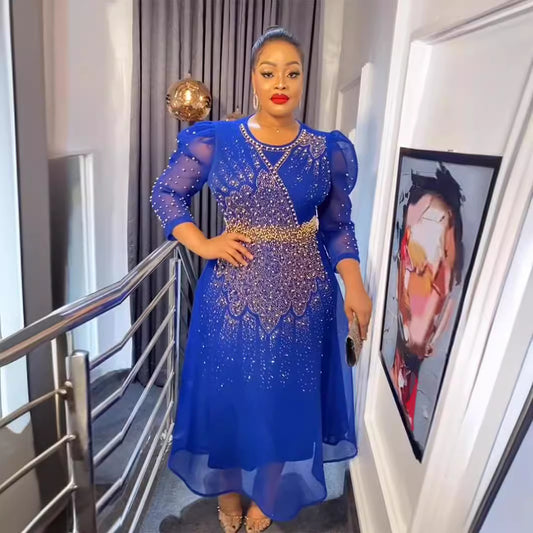 Plus-Size Chiffon A-Line Evening Dress