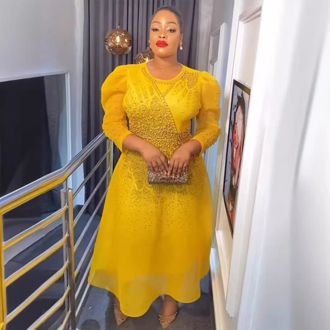 Plus-Size Chiffon A-Line Evening Dress