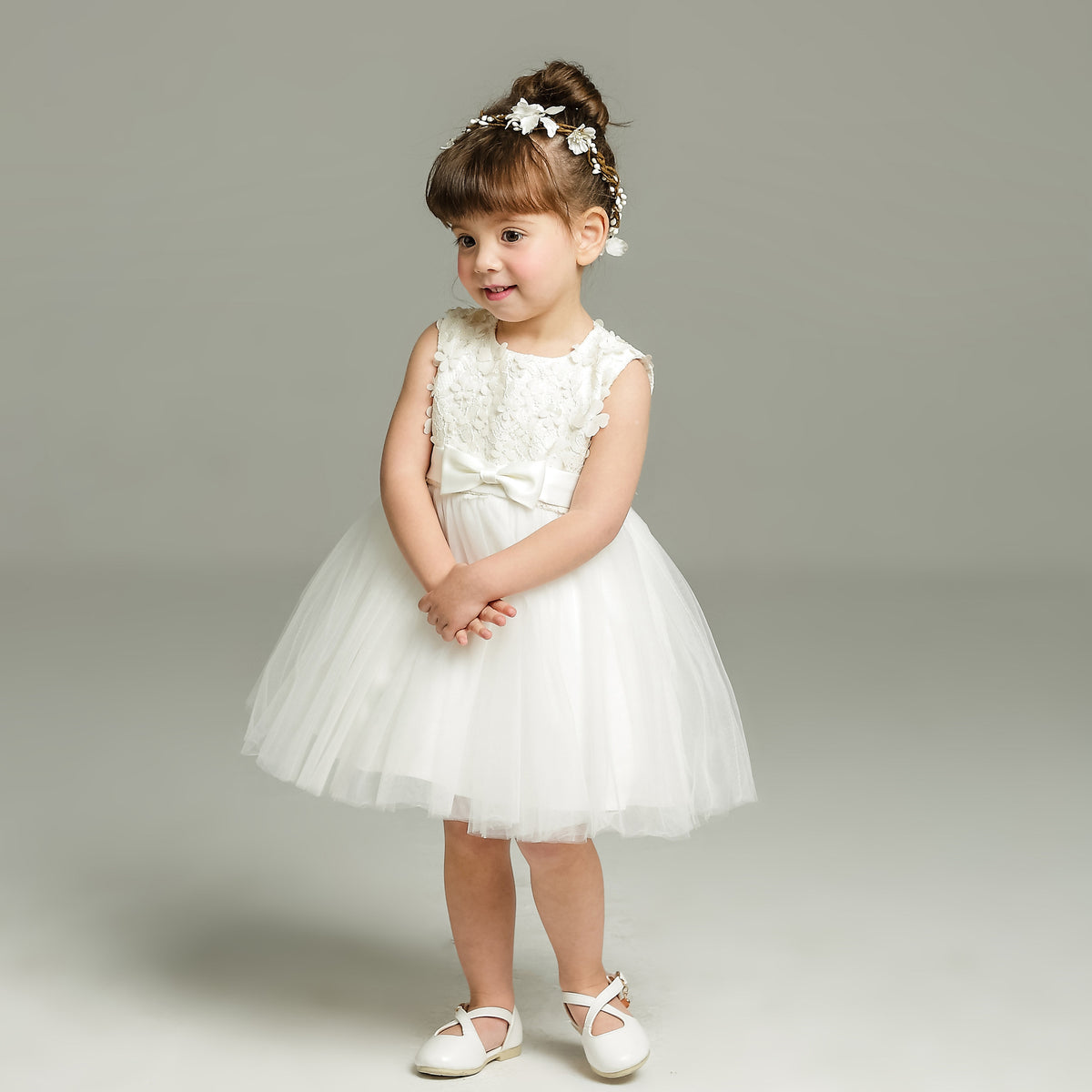 Baby Bow Occasion Dress – Sizes 3M to 24M