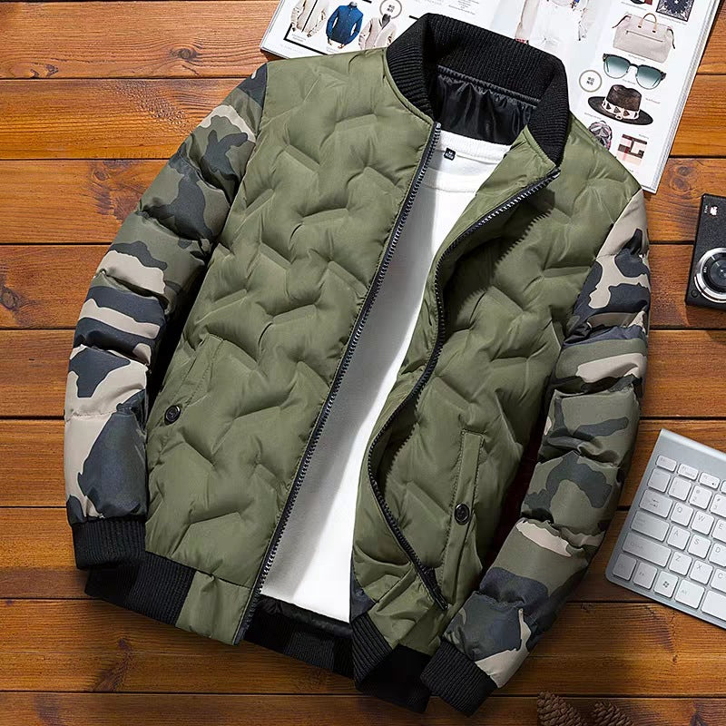Men's Winter Coat 2019 - Warm Camouflage Baseball Jacket