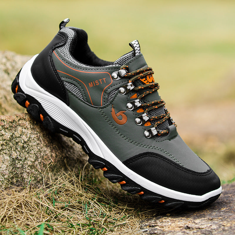 Men’s Low-Top Casual Shoes – Black, Khaki or Green