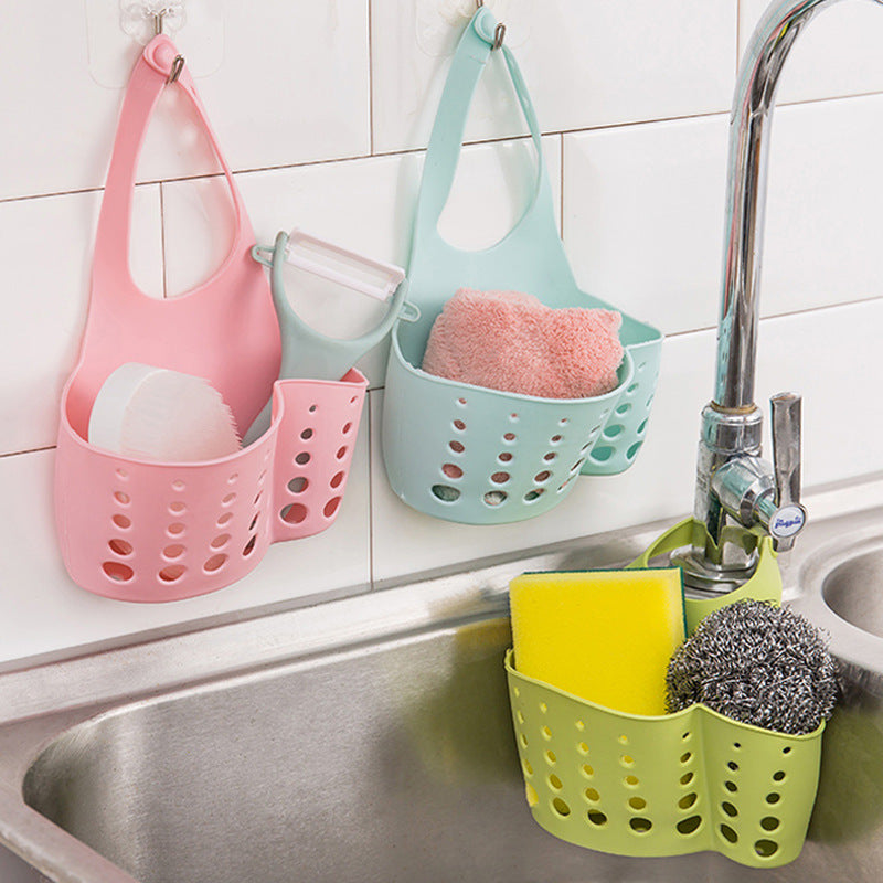 Hanging Sink Organizer for Sponges and Utensils