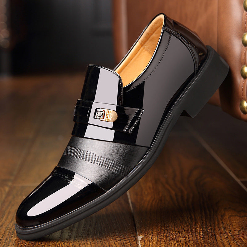 Men’s Microfiber Leather Shoes – Black or Brown