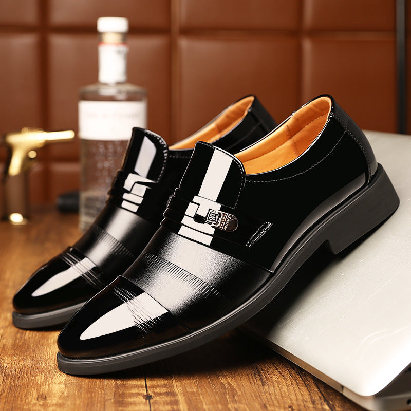 Men’s Microfiber Leather Shoes – Black or Brown