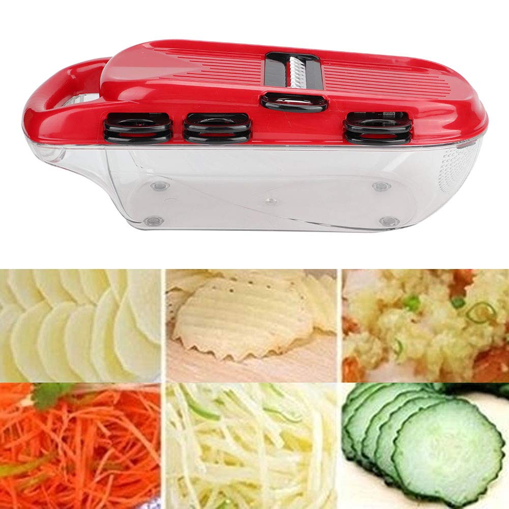 7-Blade Vegetable Slicer with Container