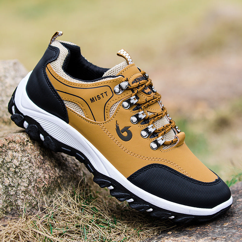 Men’s Low-Top Casual Shoes – Black, Khaki or Green