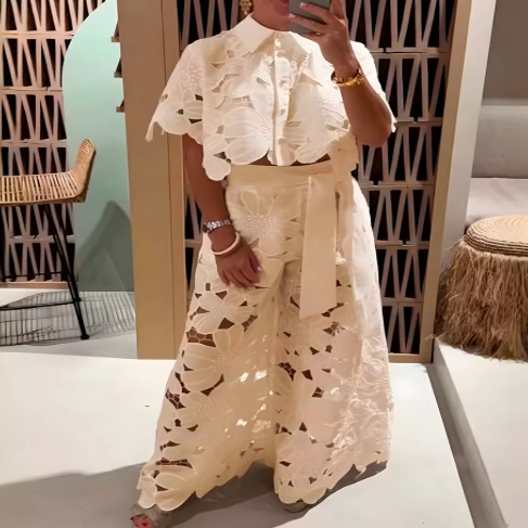 Pluzi Set: Lightweight Lace Pants and Top (Summer 2025)