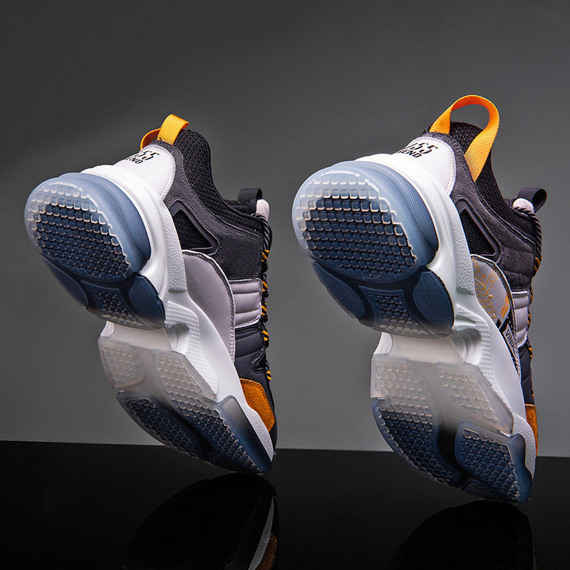 Casual Retro Patchwork Dad Sneakers for Men