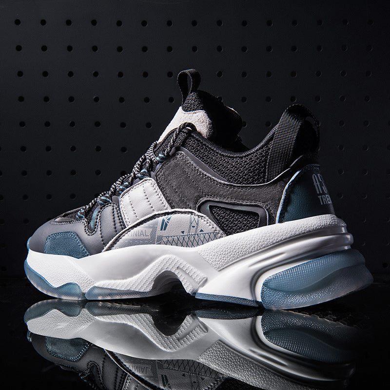Casual Retro Patchwork Dad Sneakers for Men