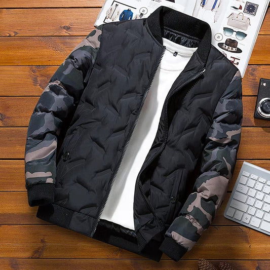 Men's Winter Coat 2019 - Warm Camouflage Baseball Jacket