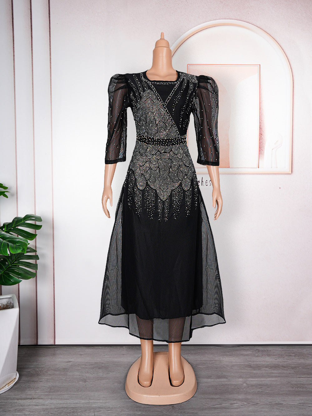 Plus-Size Chiffon A-Line Evening Dress