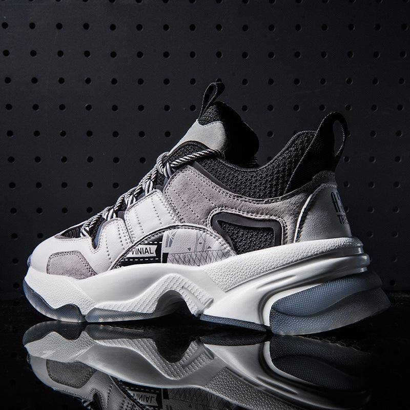 Casual Retro Patchwork Dad Sneakers for Men