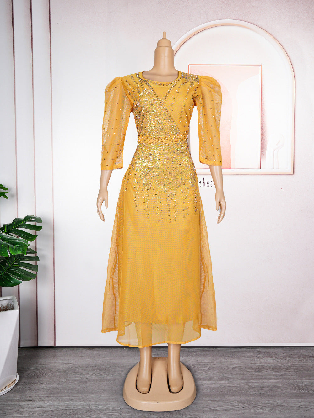 Plus-Size Chiffon A-Line Evening Dress
