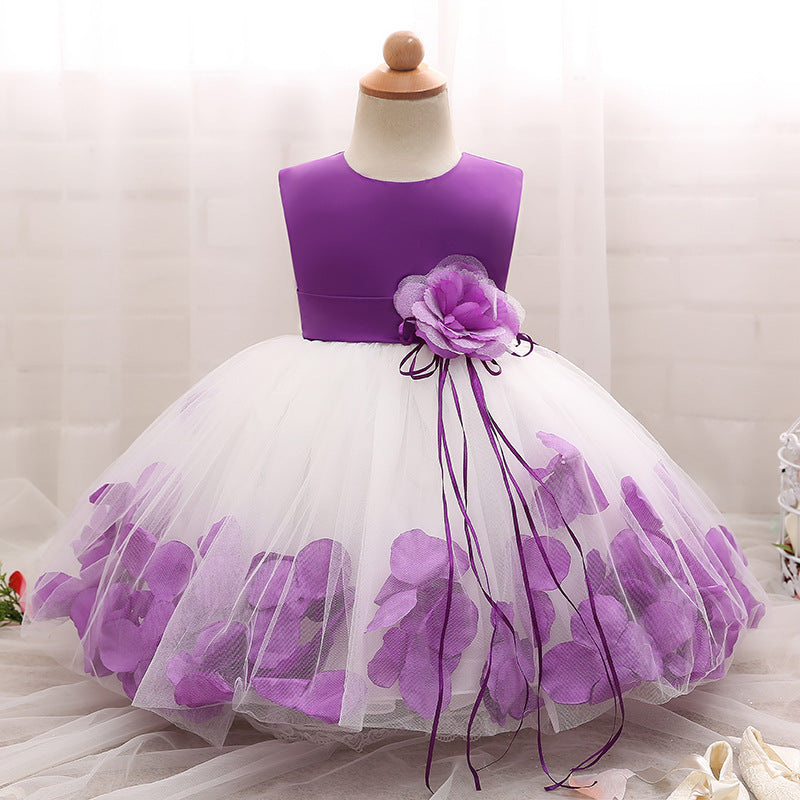 Children’s Floral Dress – Pink or Purple