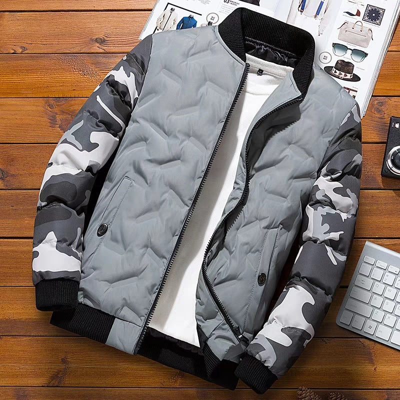 Men's Winter Coat 2019 - Warm Camouflage Baseball Jacket